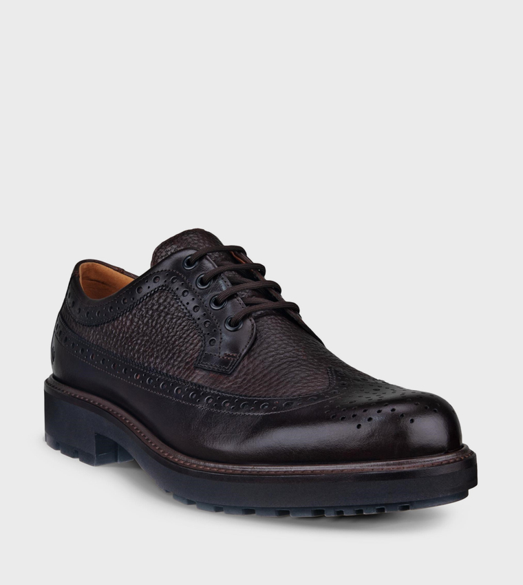 Buy ECCO METROPOLE OSLO Solid Brogues In Brown 6thStreet UAE