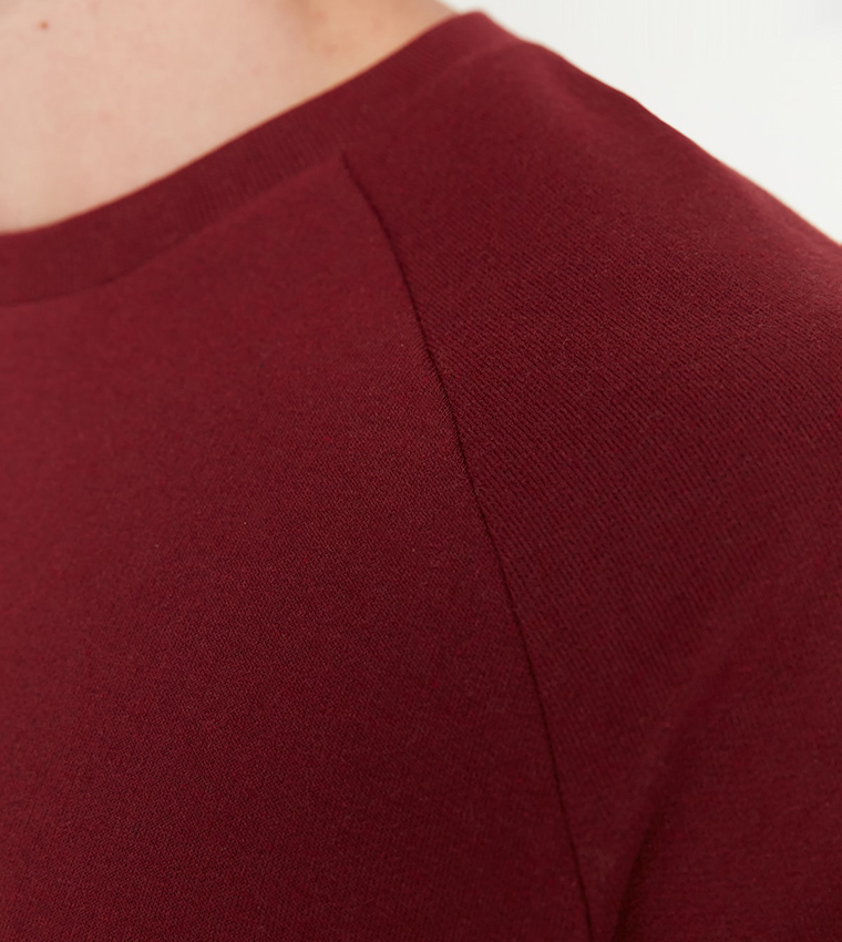 Basic Raglan Sleeves Oversized Sweatshirt