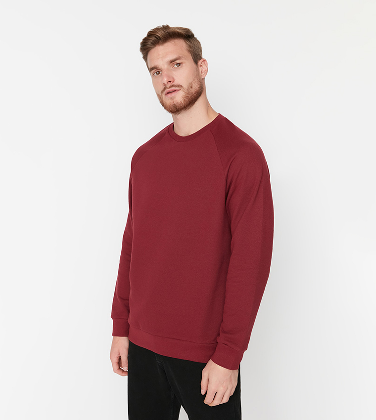 Basic Raglan Sleeves Oversized Sweatshirt