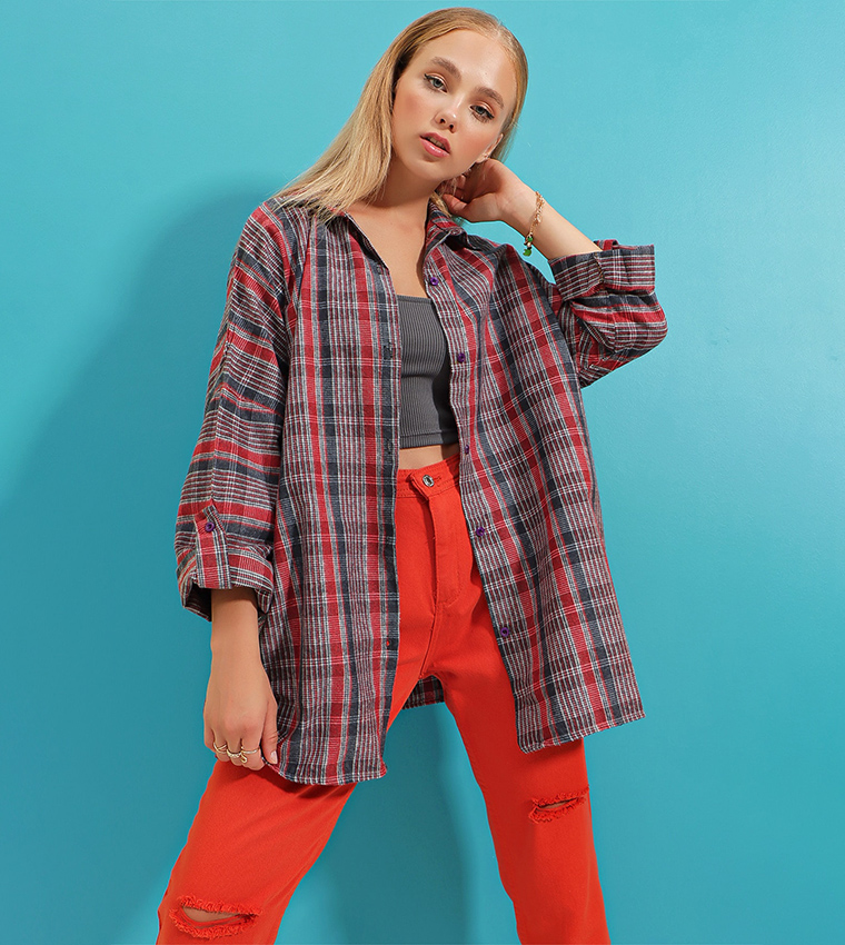Oversized lumberjack shirt shop