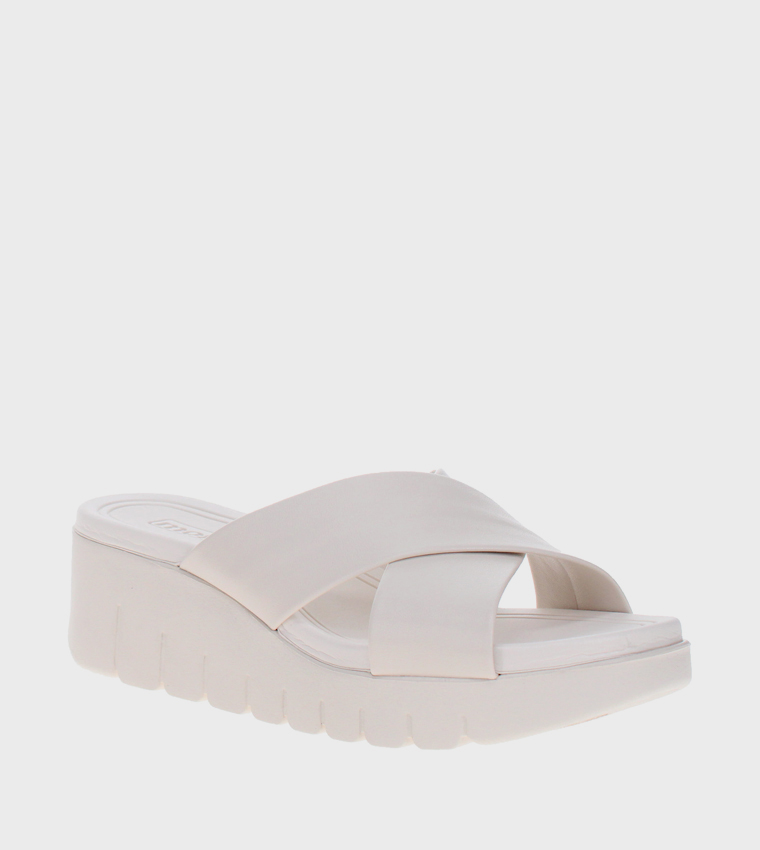 Criss-Cross Wedge Sandals