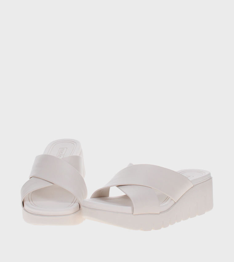 Criss-Cross Wedge Sandals