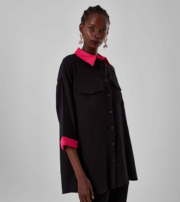 Oversized button up shirt online