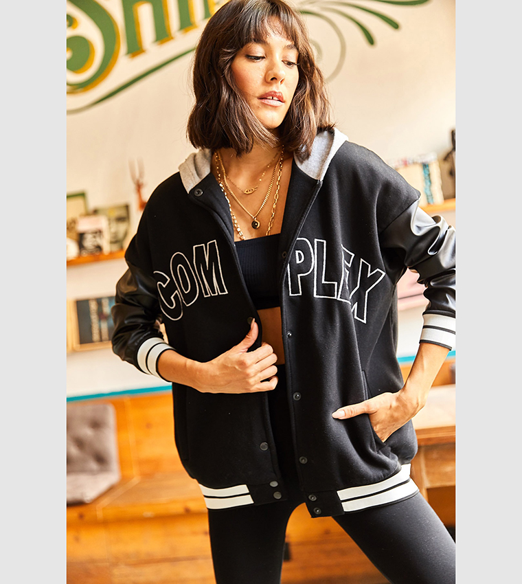 Embroidered statement jacket store