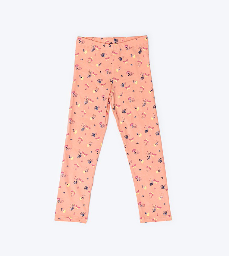 Kids orange leggings online