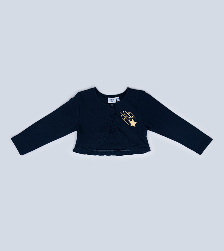 Buy R B Kids Long Sleeves Knitted Bolero Shrug In Blue 6thStreet Bahrain