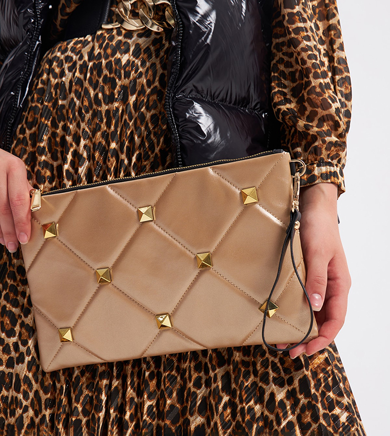 Stone Embellished Clutch 