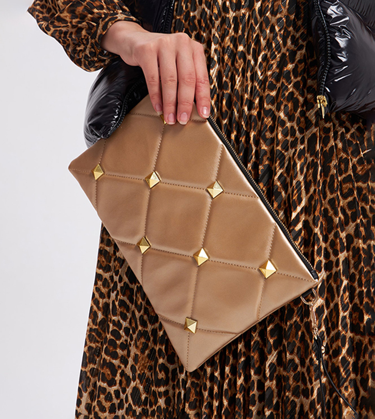 Stone Embellished Clutch 