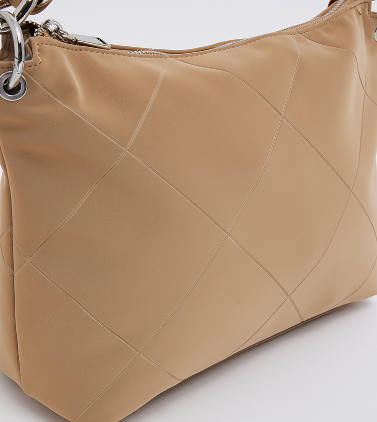 حقيبة كتف بحزام بسحاب 