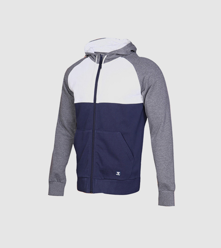 Buy Hummel CORTEZ Color Block Zippered Active Sweatshirt In Navy |  6thStreet UAE