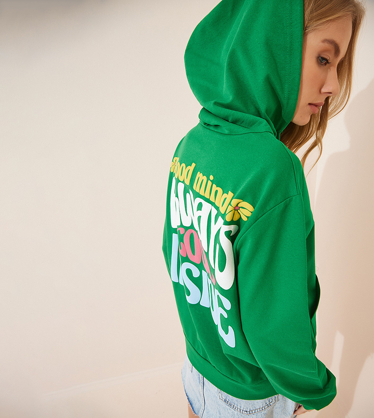 Self Love Club Twist Text Hoodie