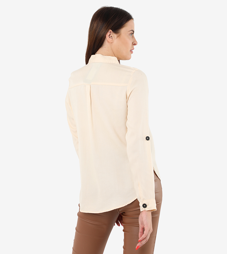 ONLVEGA Long Sleeve Shirt Woven Grey