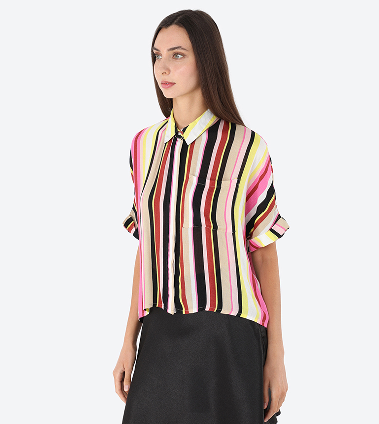Striped Short Sleeve Shirt