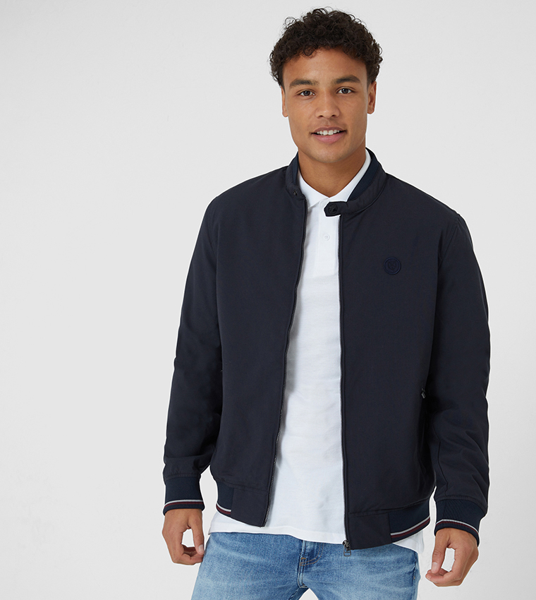 Buy Jack Jones Jprblakieren Harrington Jacket Puffer Jacket Blue