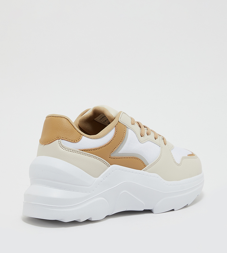 Buy Vero Moda Sporty Sneakers Shoes In Tan 6thStreet Bahrain