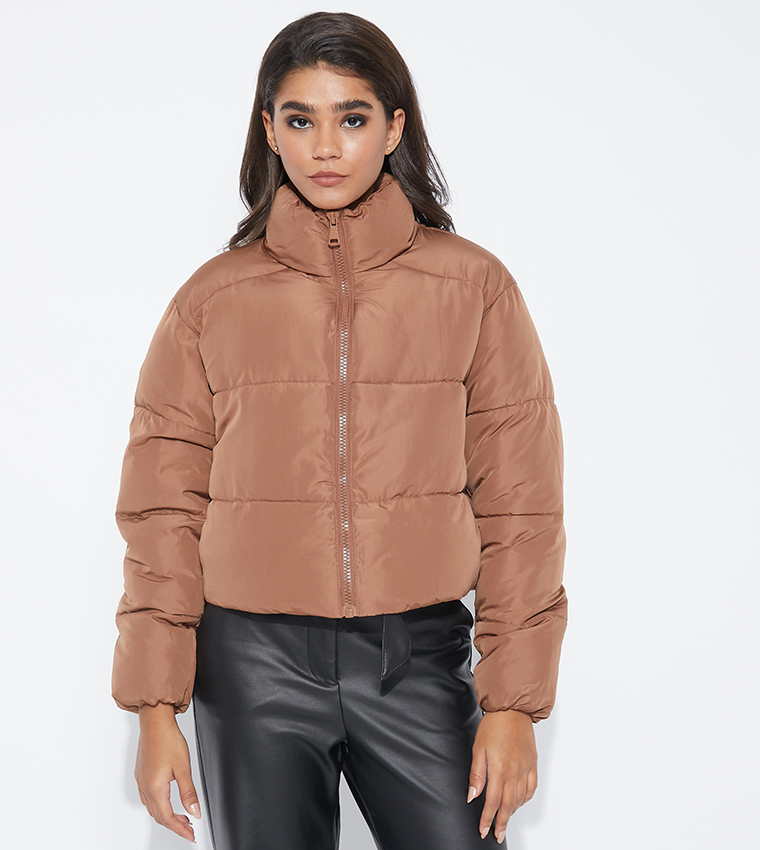 Vero moda cropped on sale hooded padded jacket