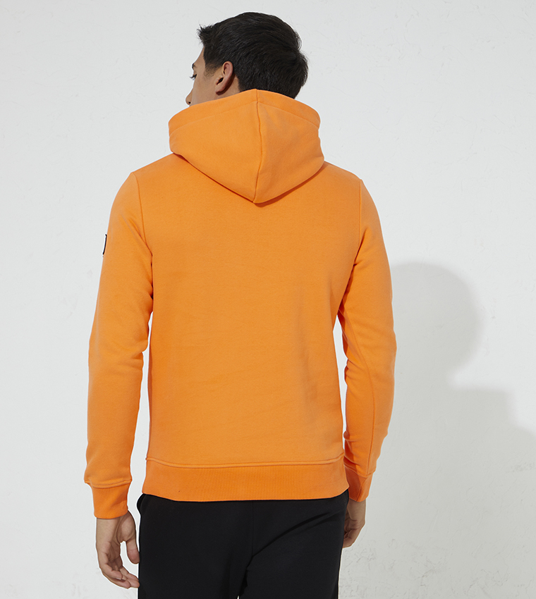 Buy Jack Jones Jprbluvision Hooded Sweatshirt In Orange