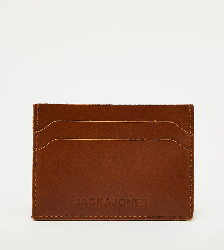 Logo Detail Leather Cardholder