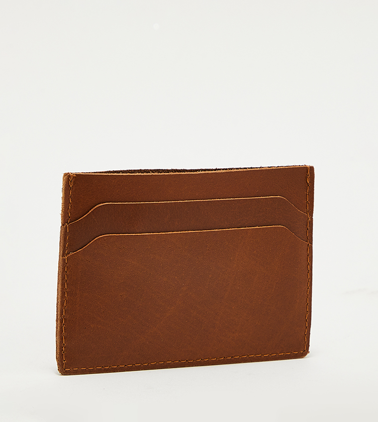 Logo Detail Leather Cardholder