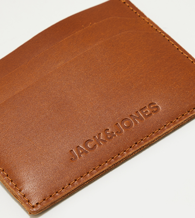 Logo Detail Leather Cardholder