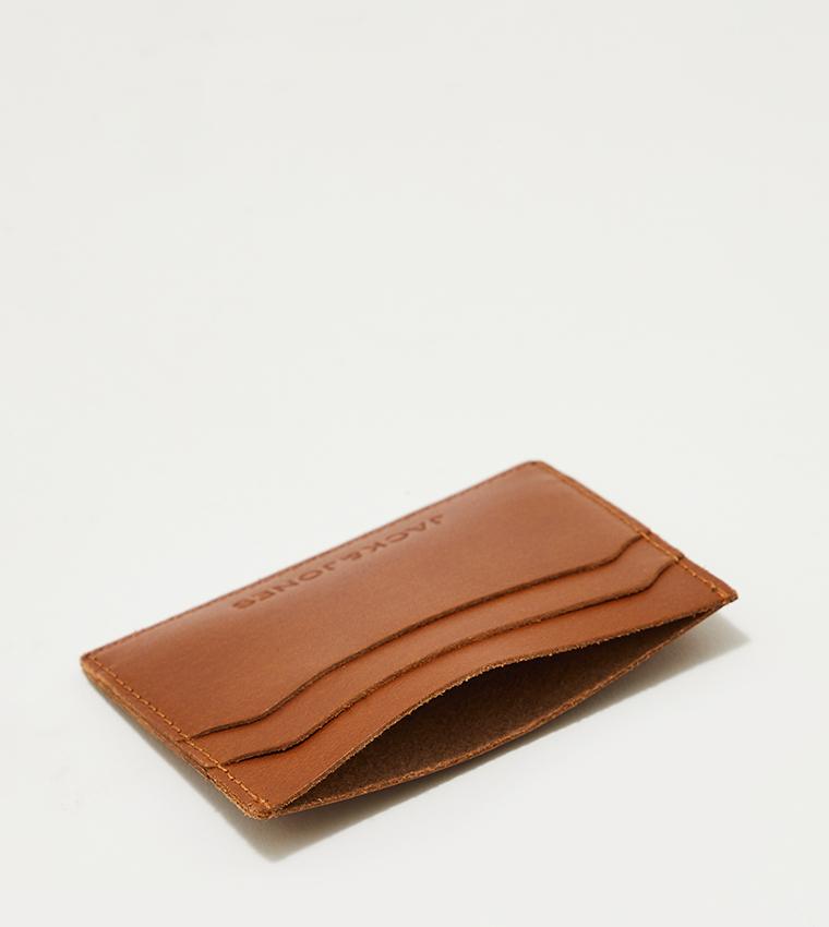 Logo Detail Leather Cardholder