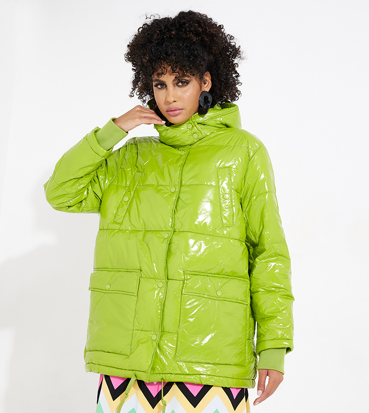 puffer jackets green