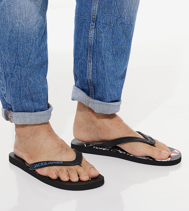 Skull discount flip flops