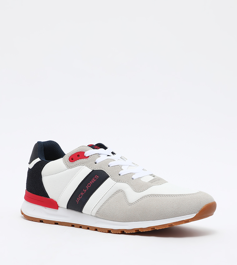 Buy Jack Jones Color Block Lace Up Sneakers In White 6thStreet UAE