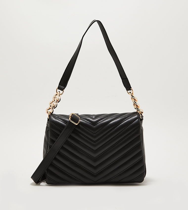 Quilted chevron store crossbody bag