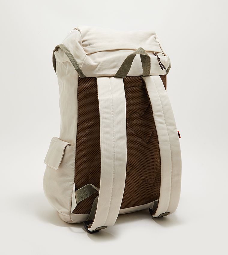 Logo Printed Mesh Backpack