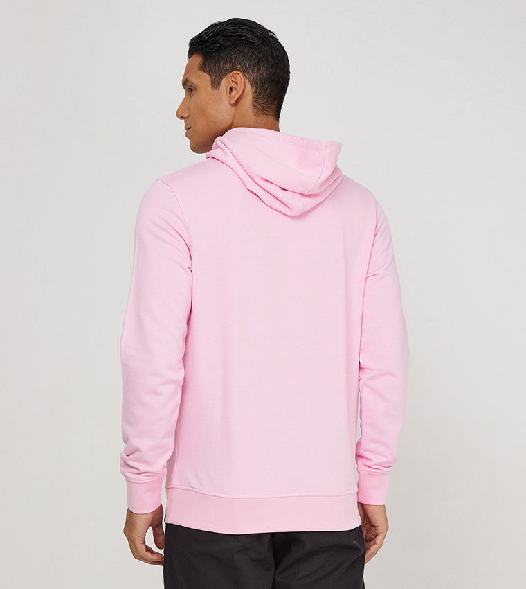 Buy Jack Jones Logo Print Long Sleeves Hoodie In Pink 6thStreet Bahrain