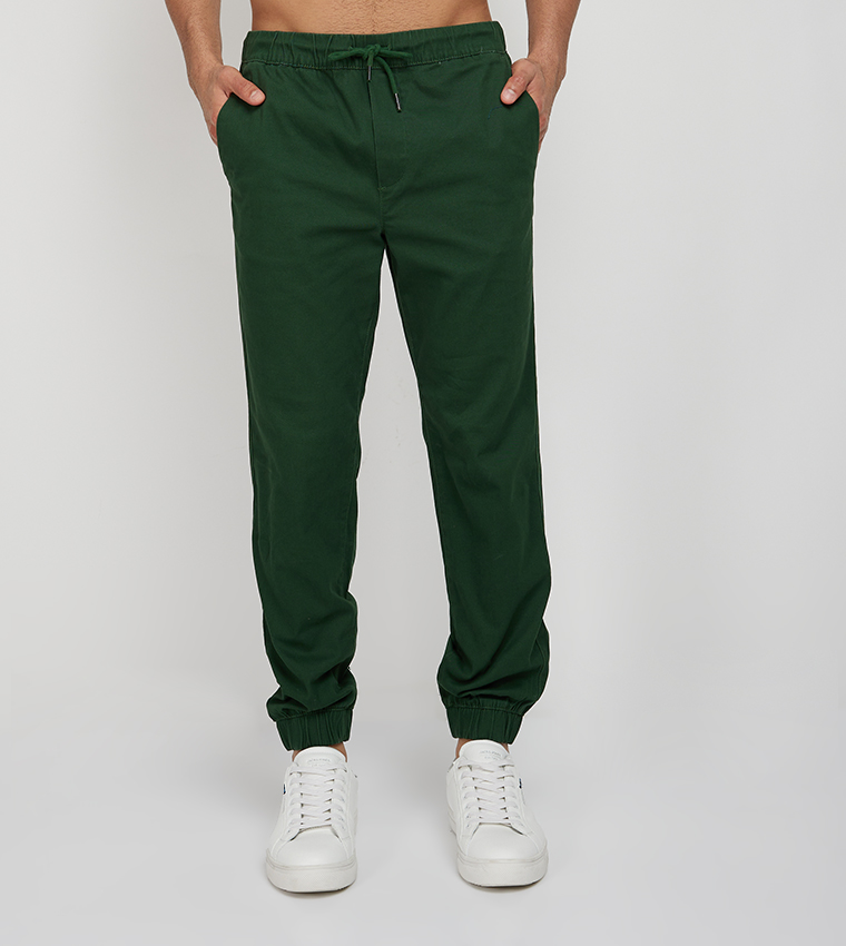 Dark green store jogger