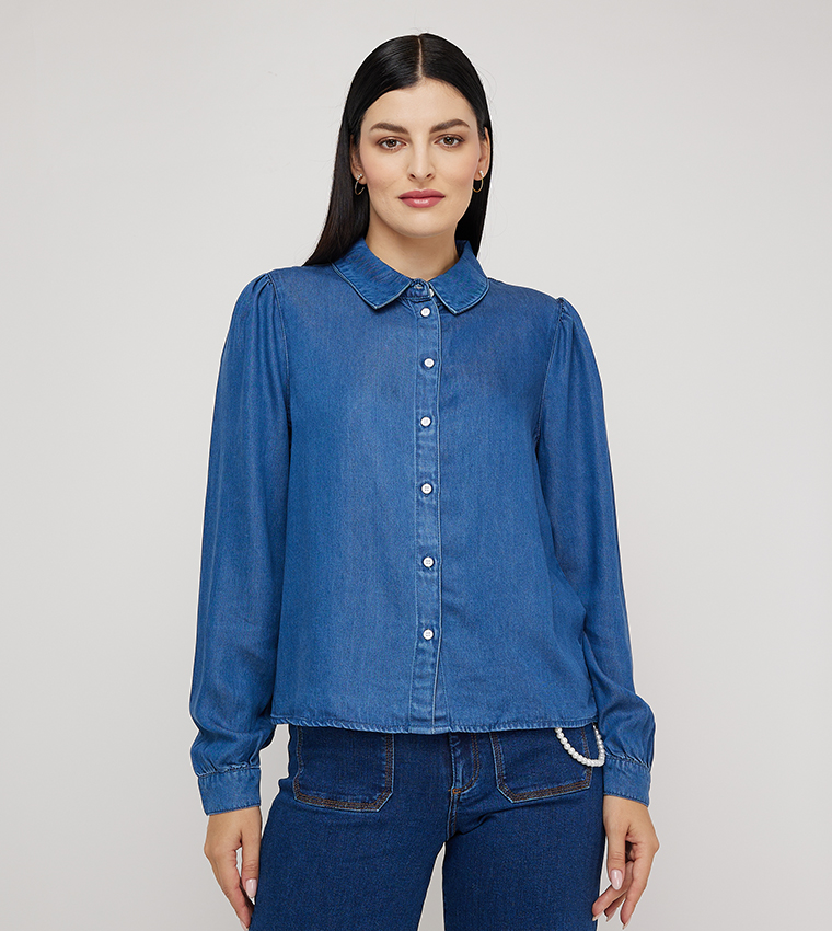 Only denim 2024 shirt dress