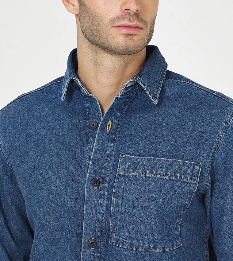 Jack & sale jones denim shirts