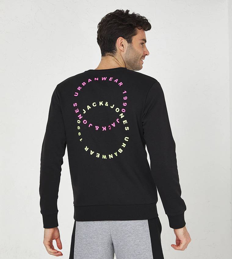 Back-Printed Long Sleeves Sweatshirt