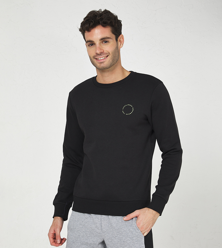 Back-Printed Long Sleeves Sweatshirt
