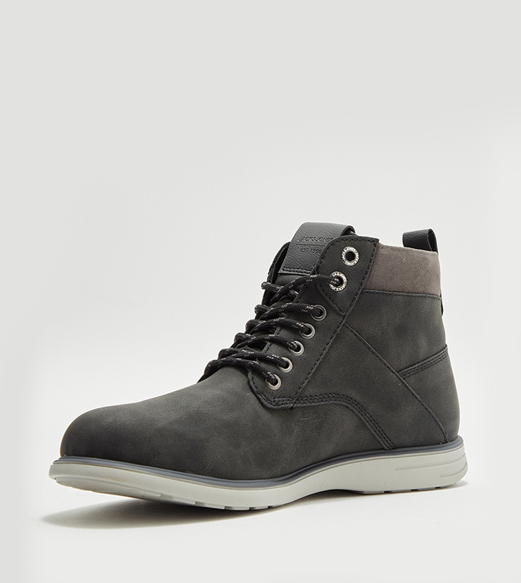 Lace Up Mid-Top Boots