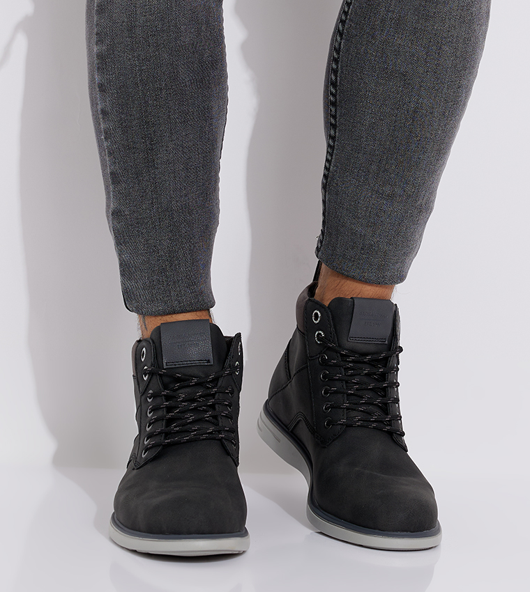 Gray hot sale casual boots