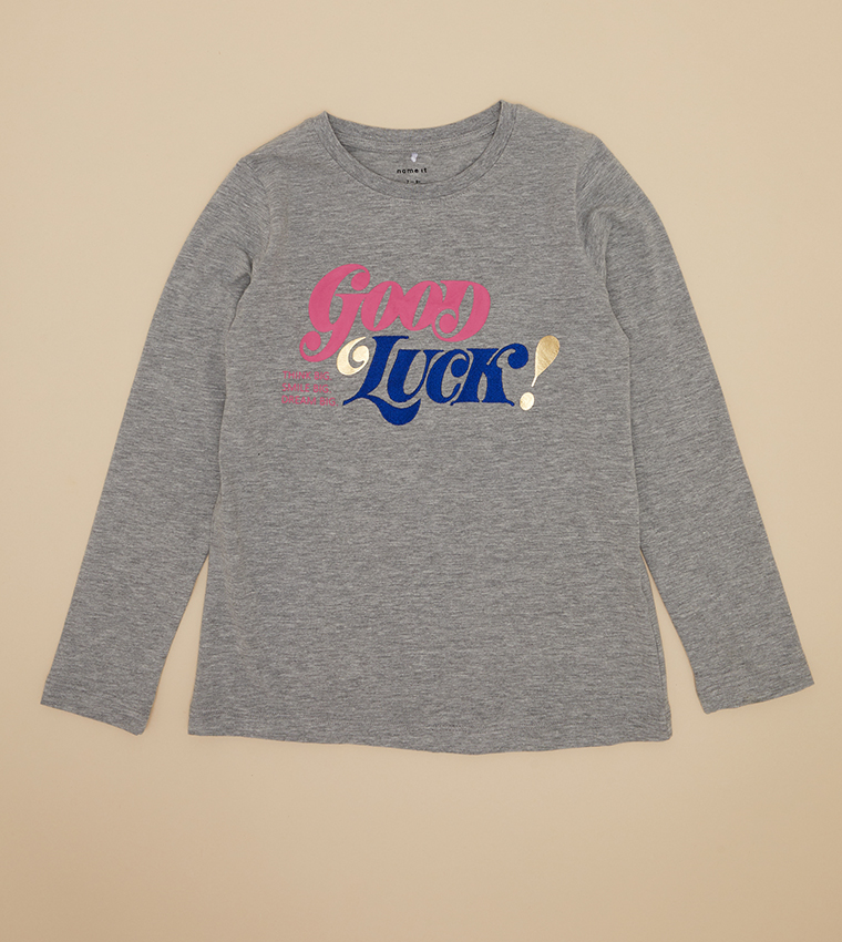 FNATRIA Printed Crew Neck T-Shirt