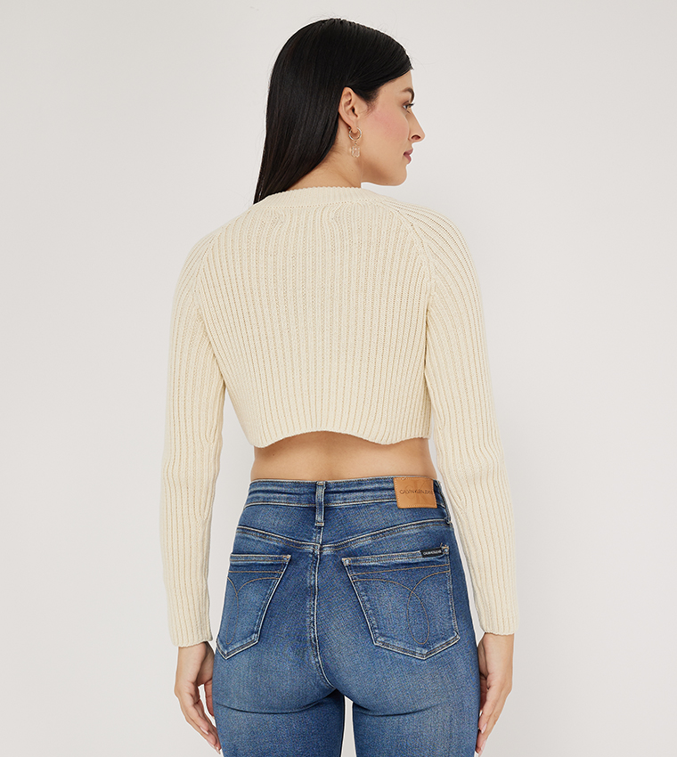Knitted Cropped Sweater