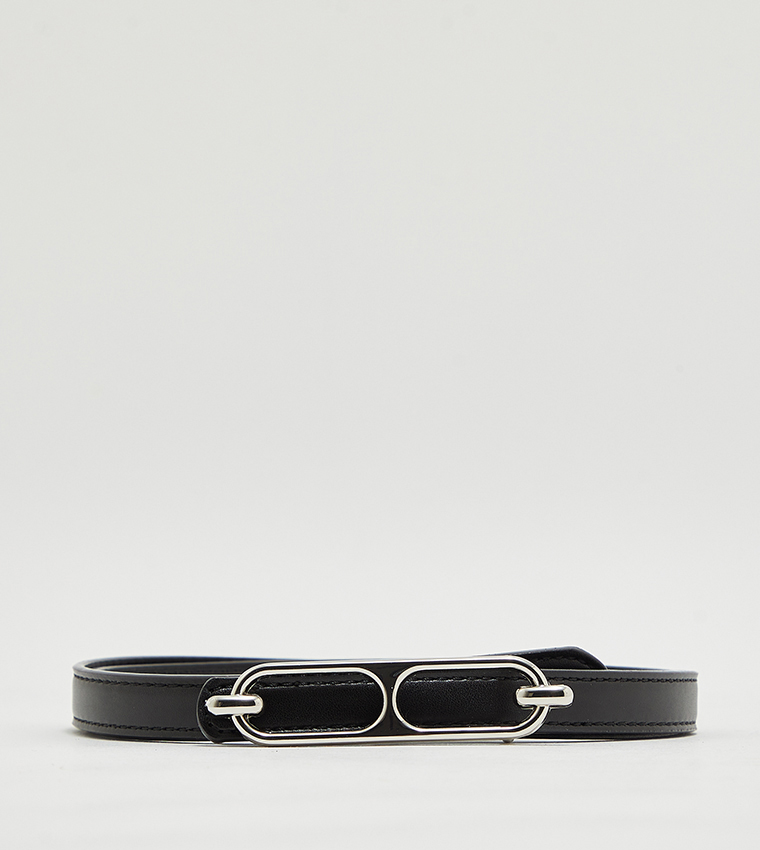 Buy Vero Moda Faux Leather Belt In Black