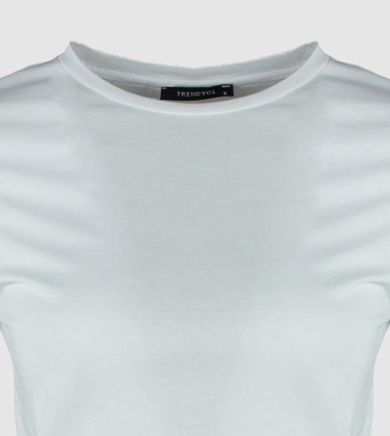 Crew Neck Basic Knitted T-Shirt