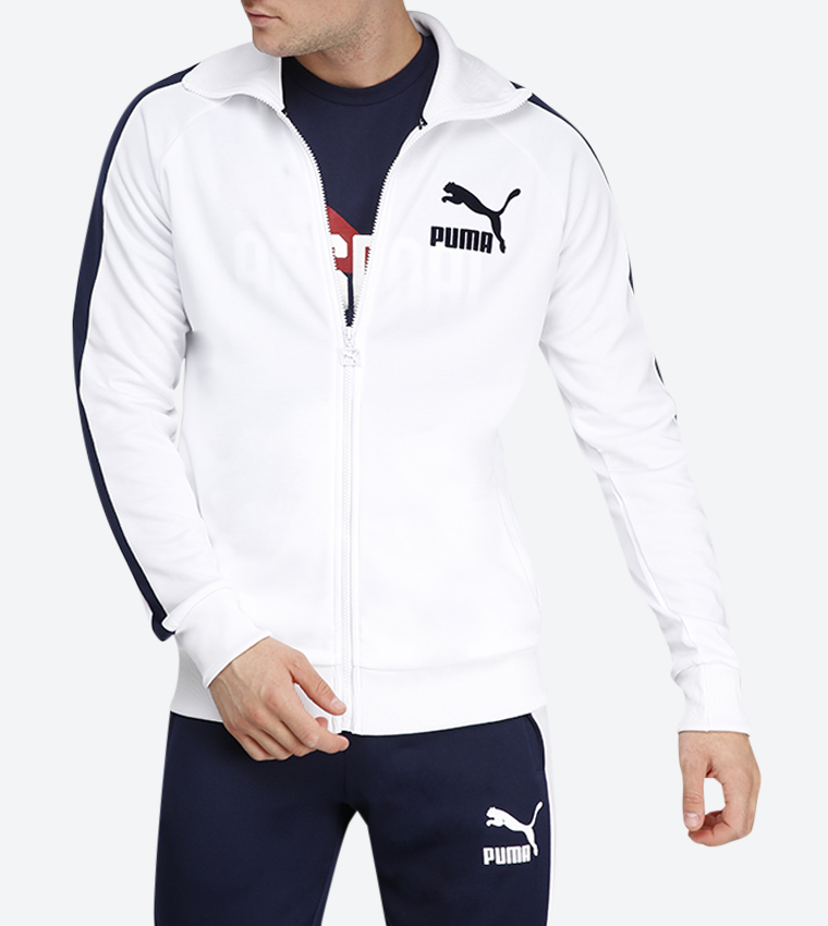 Buy Puma Long Sleeve Vintage Track Jacket White 57498506 In White