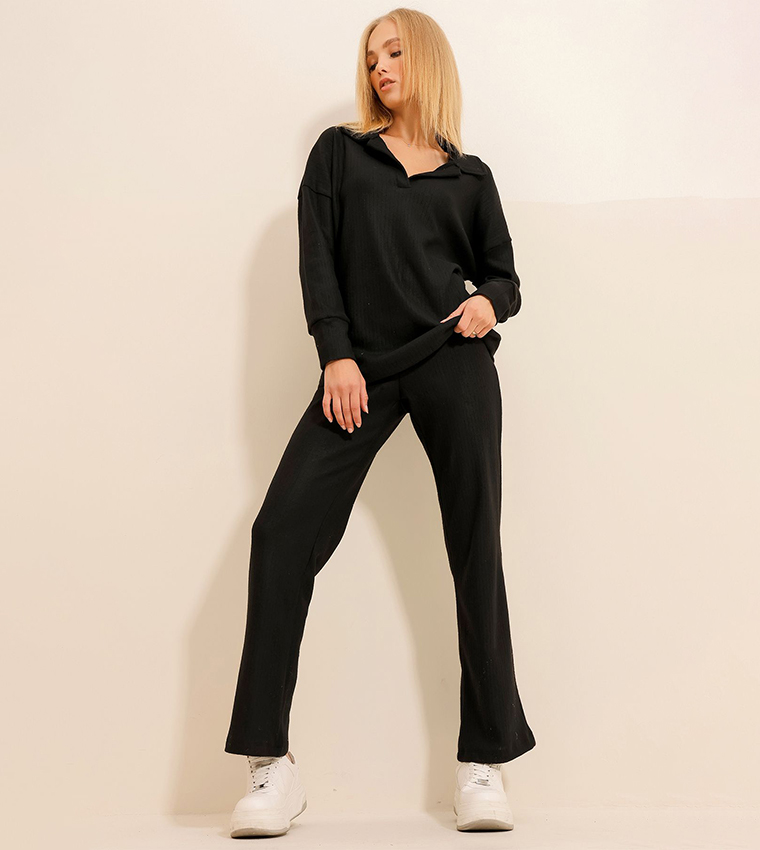 Long Sleeves Top and Bottom Set