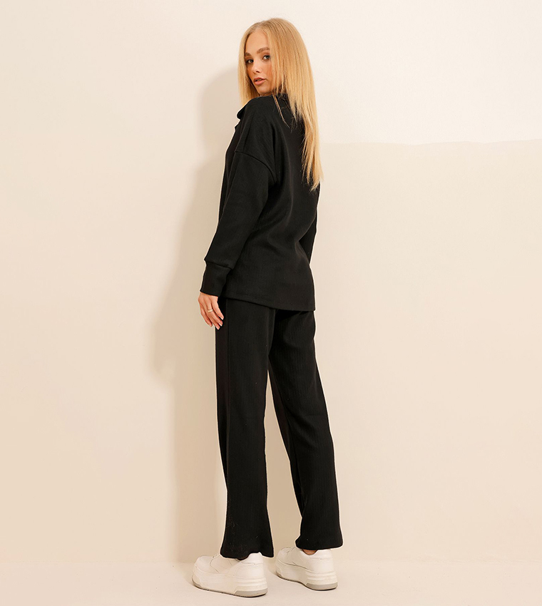 Long Sleeves Top and Bottom Set