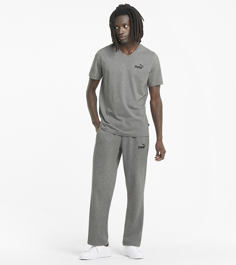 PUMA Essentials+ Small Logo Straight Leg Fleece Pants PUMA