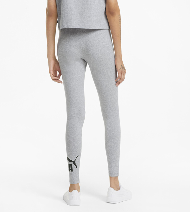 Buy Puma ESS Logo Detail Active Leggings In Grey 6thStreet Saudi