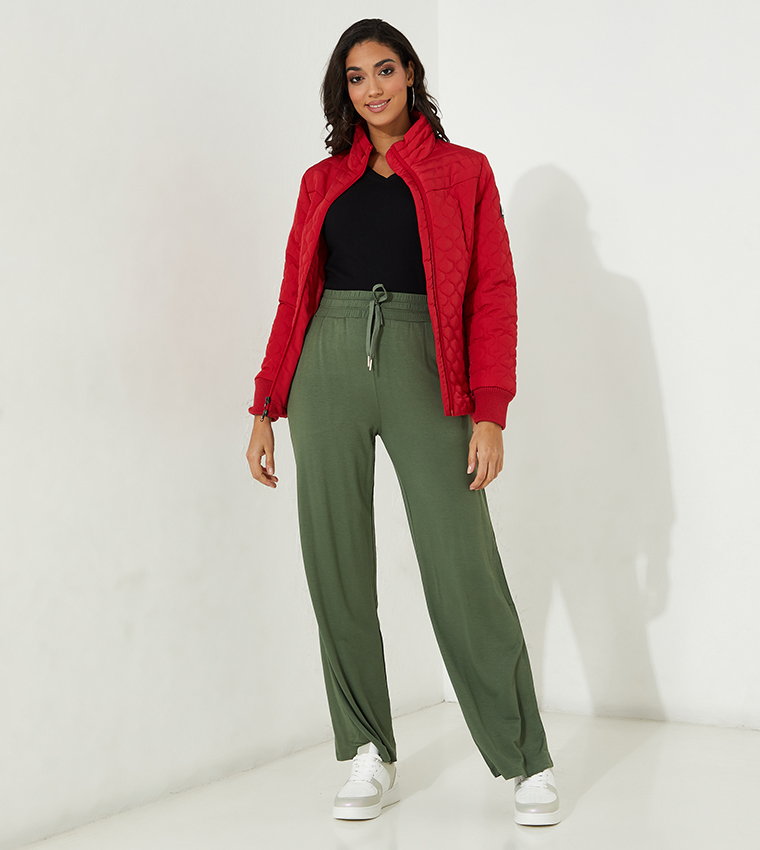 Quilted Zippered Puffer Jacket