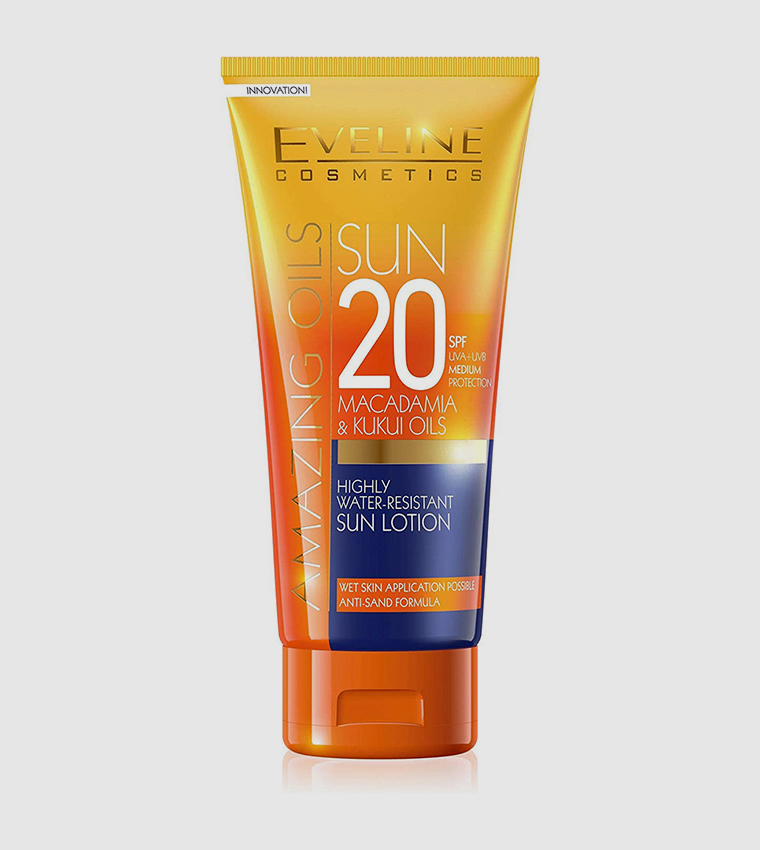 Amazing Oils Highly Water-Resistant Sun Lotion - SPF20, 200ml 