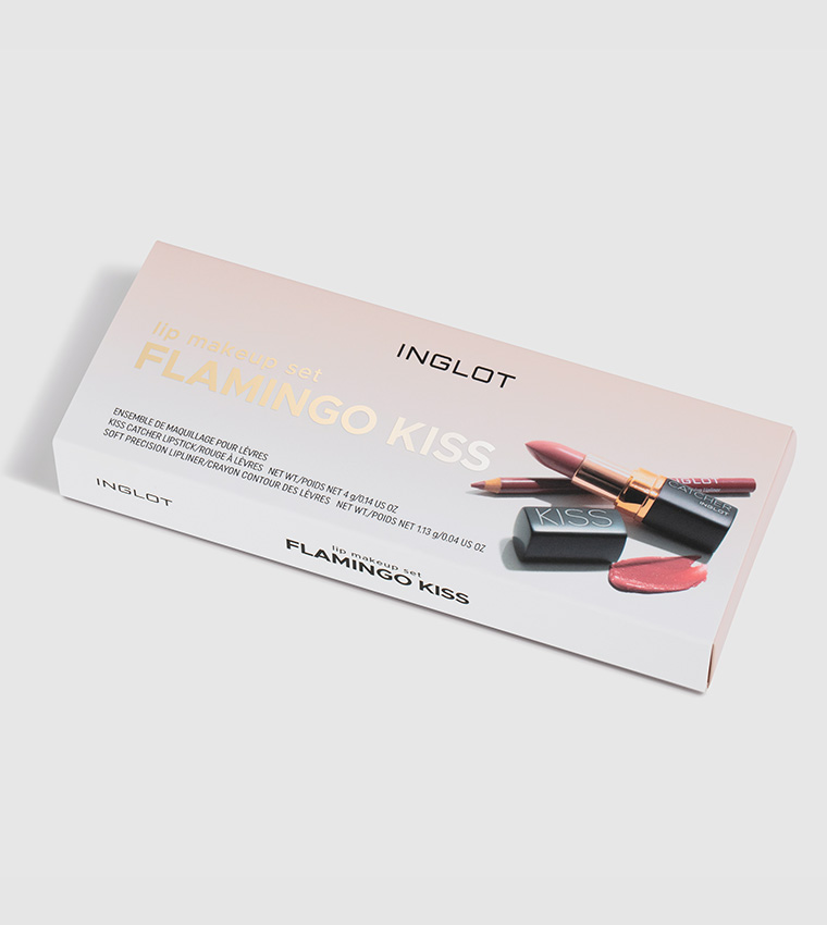 Inglot Lip Makeup Set Flamingo Kiss 4 gm